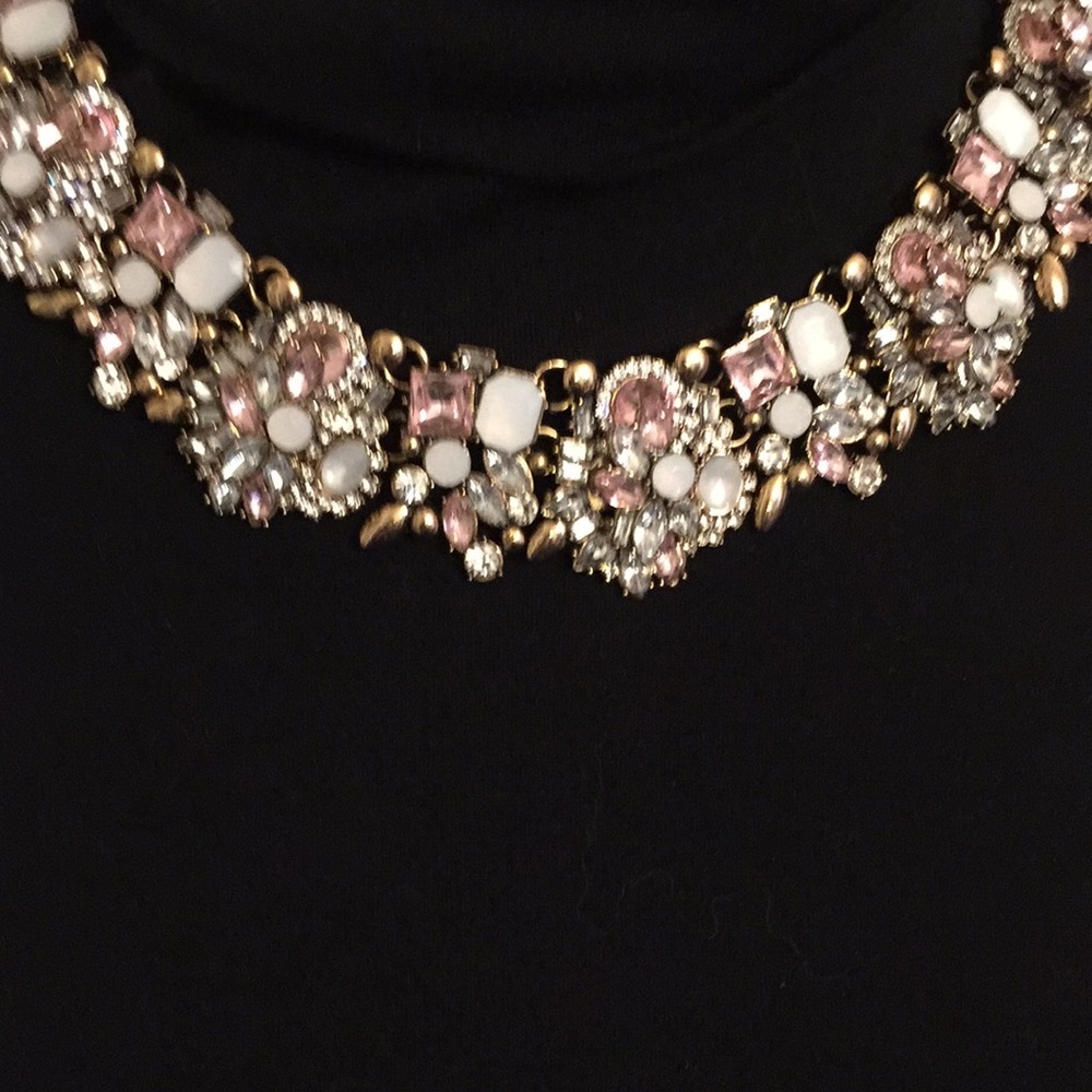 💕WOW💕 luxury piece pink, milk stones&rhinestones
